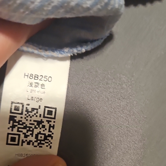 Light Blue Ribbed Knit Top - Picture 2 of 3